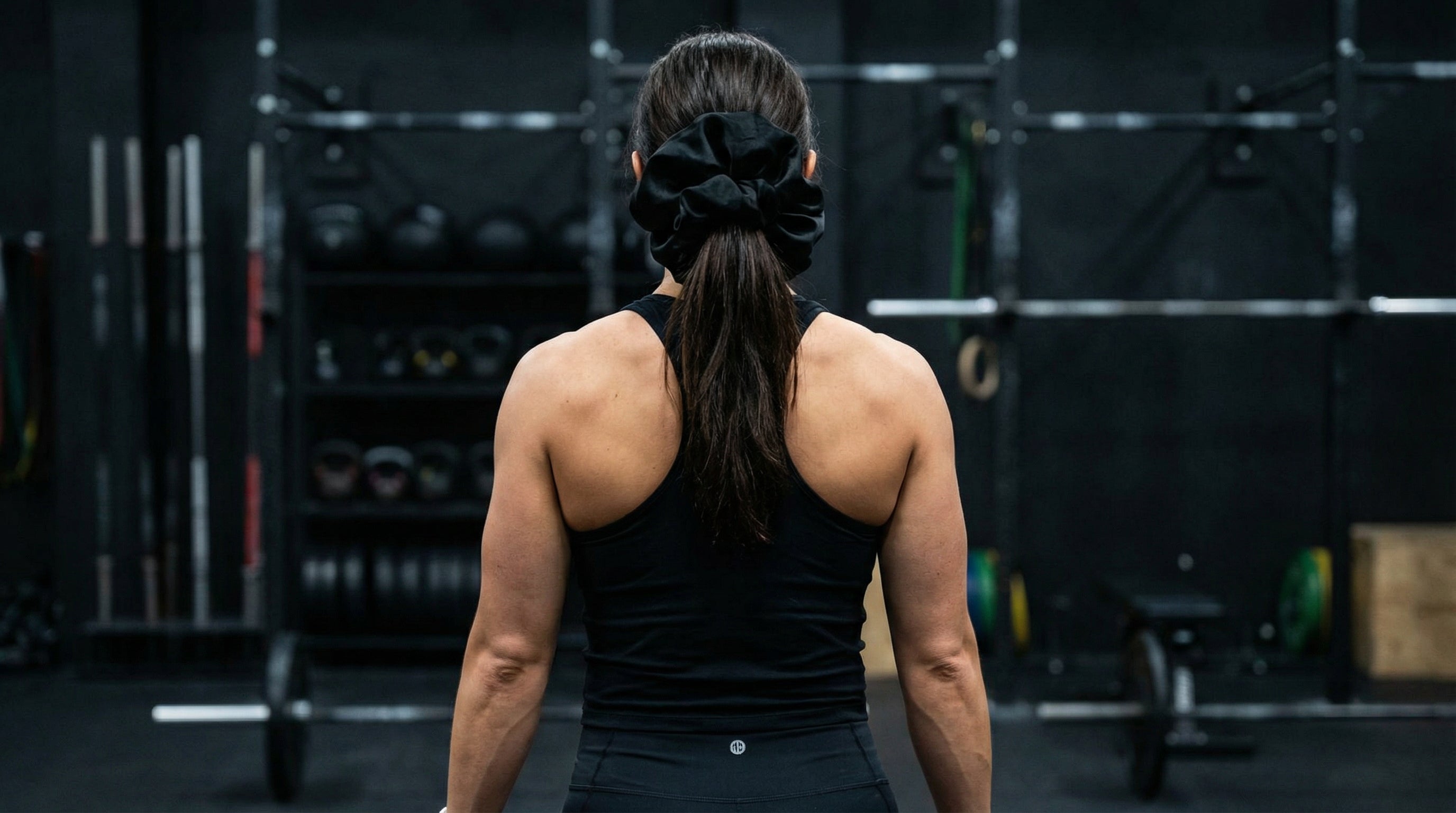 Dark Black JUMBO Scrunchie